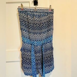 Diane Von Furstenberg Miranda Blouson Silk romper size 0